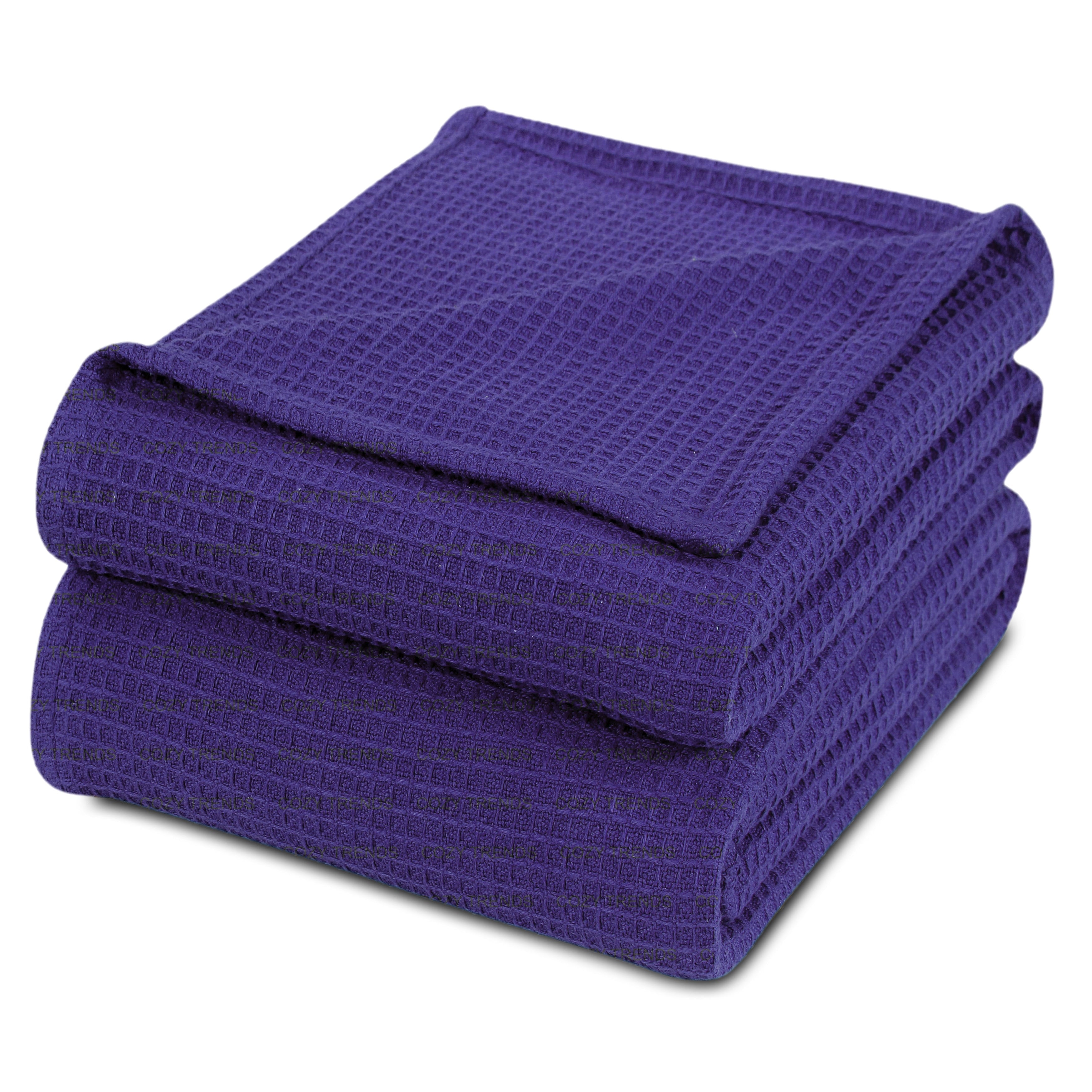 Couvertures thermiques toutes saisons 100 % coton gaufré de poids moyen