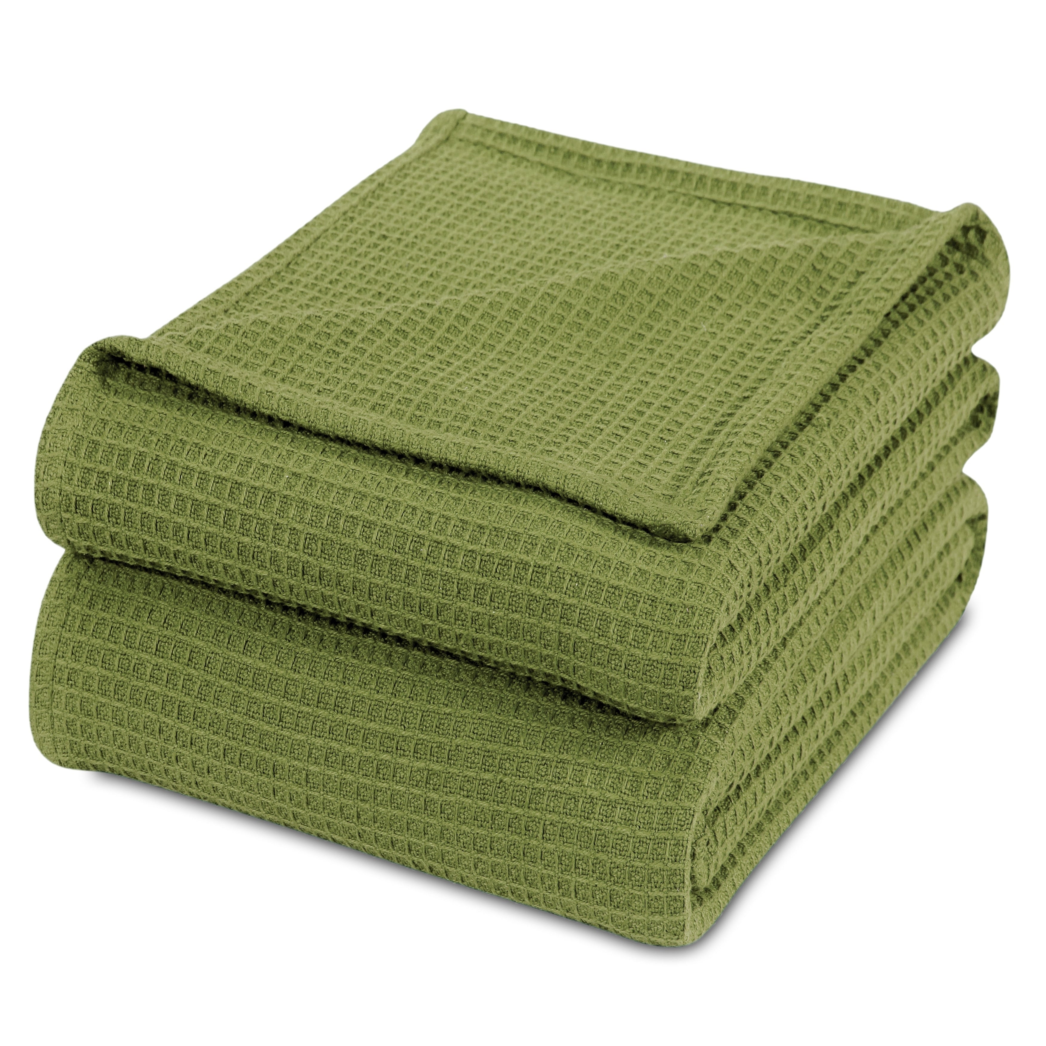 Couvertures thermiques toutes saisons 100 % coton gaufré de poids moyen
