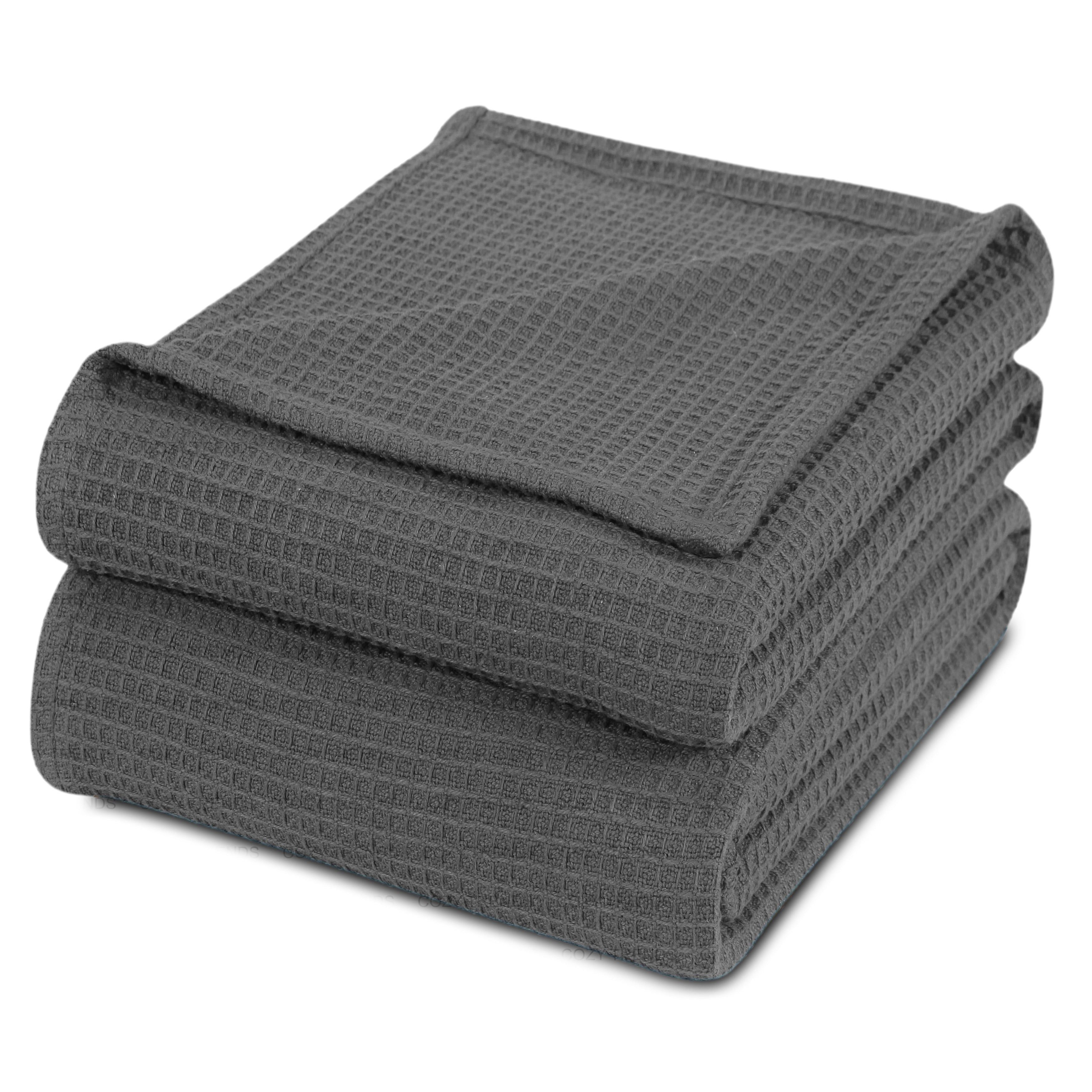 Couvertures thermiques toutes saisons 100 % coton gaufré de poids moyen