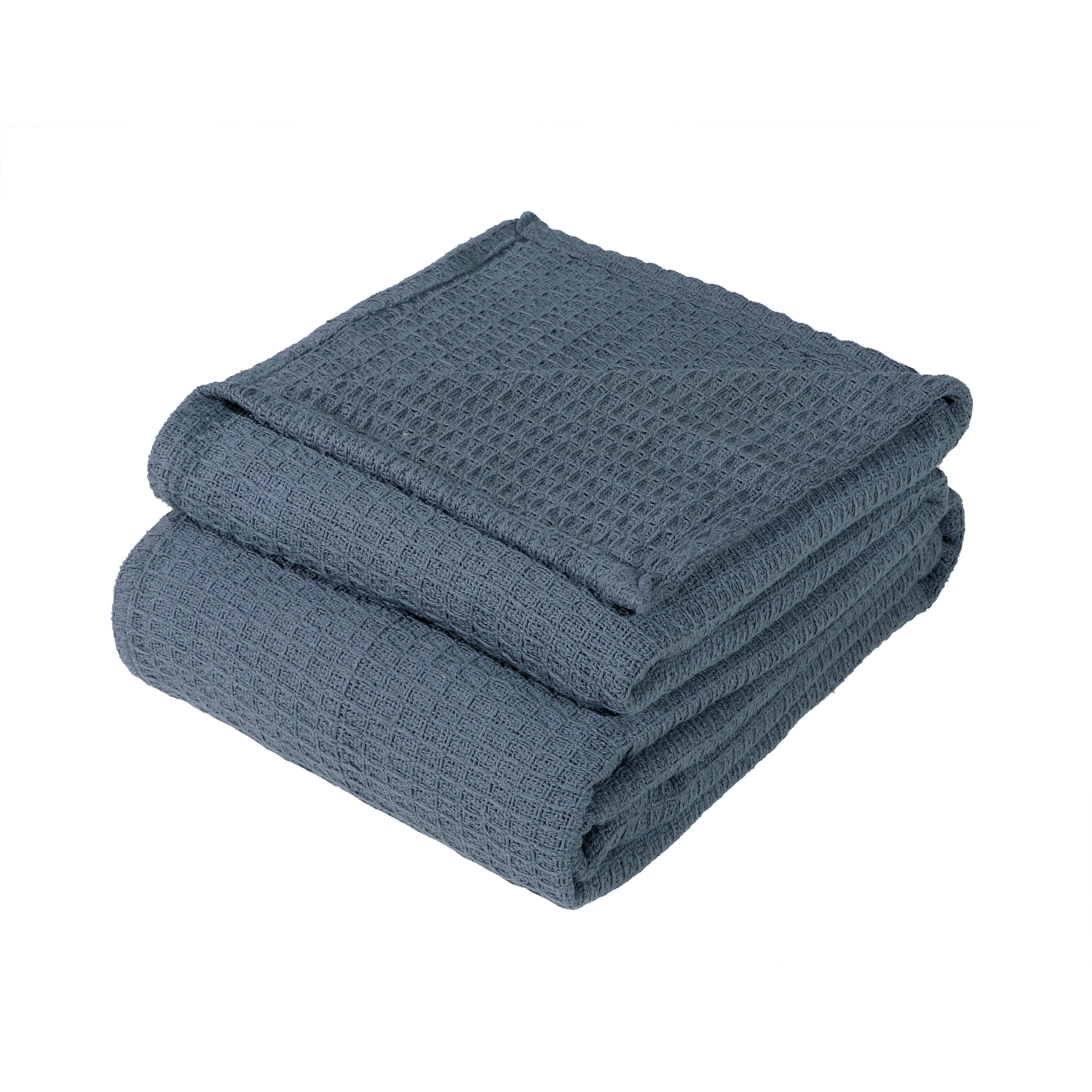 Couvertures thermiques toutes saisons 100 % coton gaufré de poids moyen