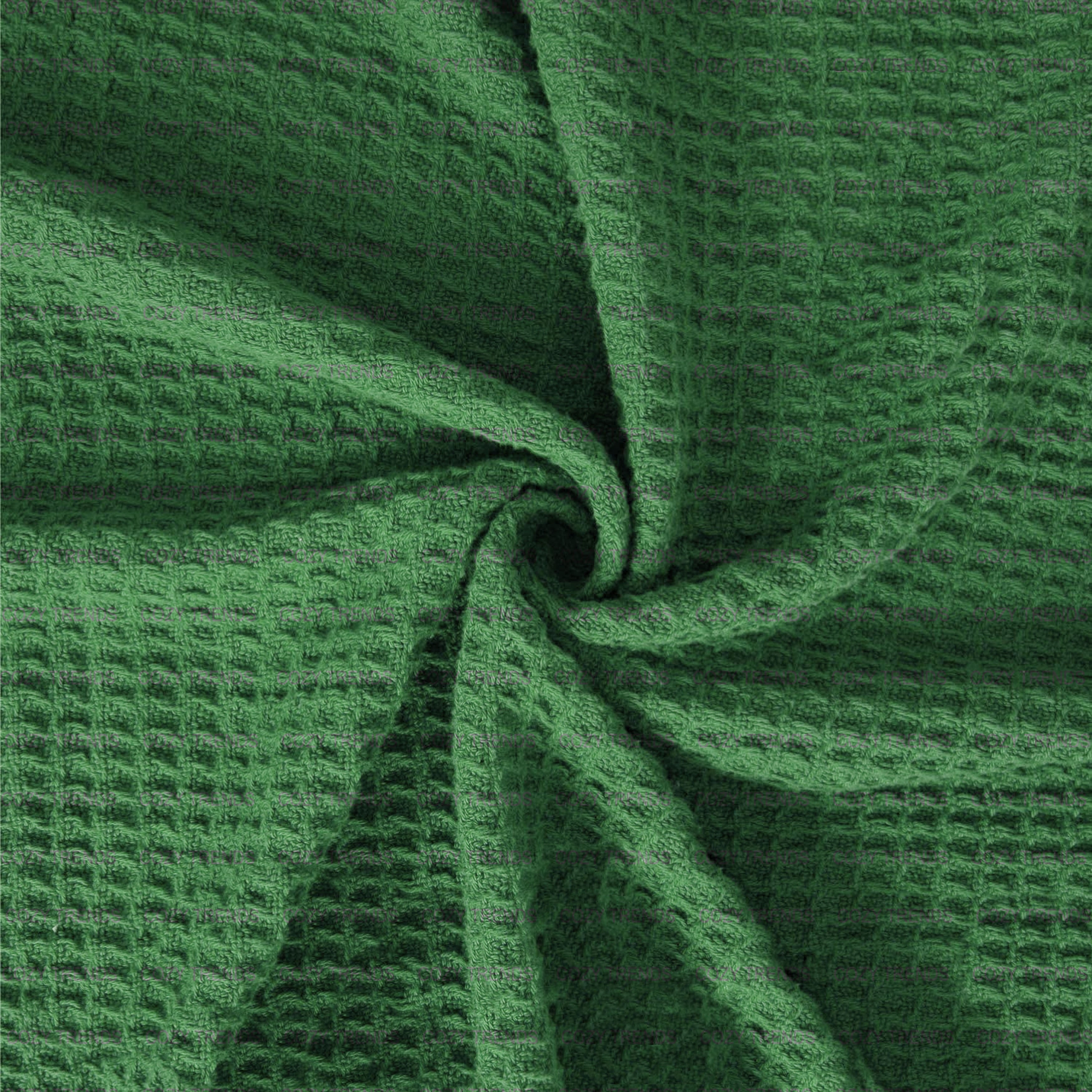 Couvertures thermiques toutes saisons 100 % coton gaufré de poids moyen