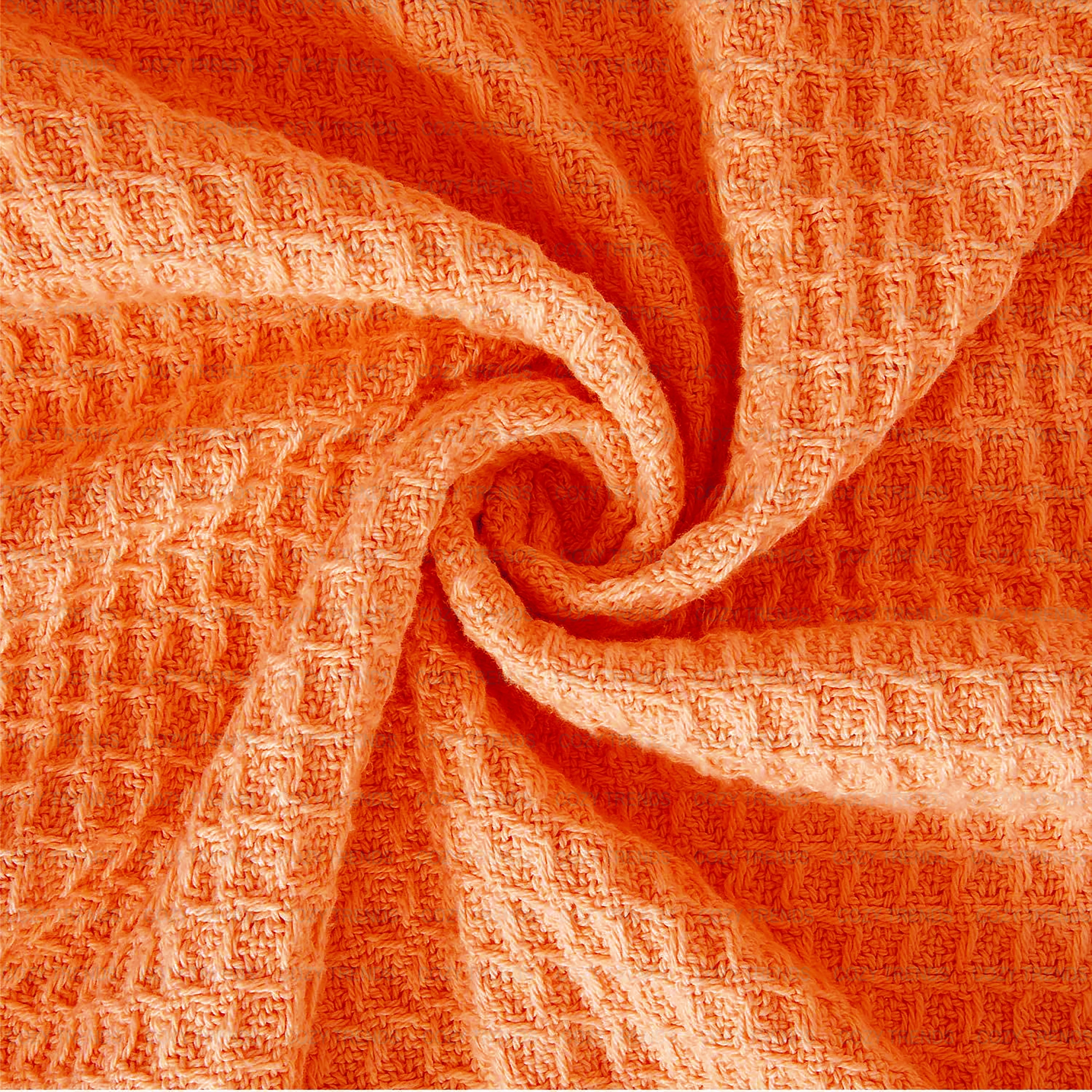 Couvertures thermiques toutes saisons 100 % coton gaufré de poids moyen