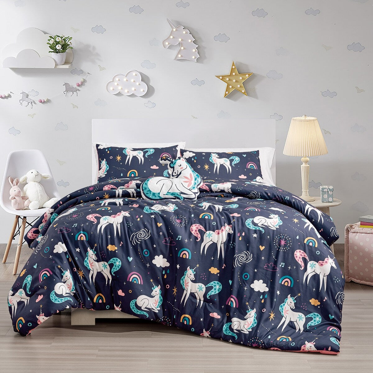Ensemble de couettes Licorne pour lit simple ou double